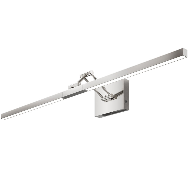 1-Light 36''Bathroom 3CCT Modern LED Vanity Light Fixture with 360° Rotatable Head & Swing Arm, Brushed Nickel