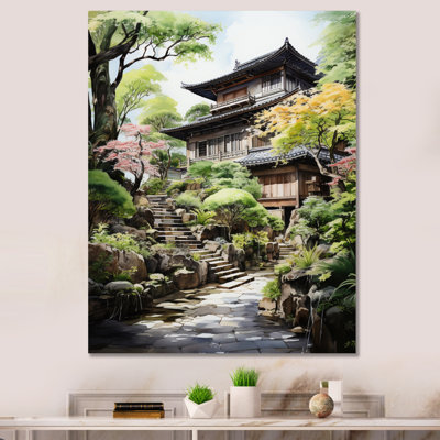 «Asian Art Zen Garden I», reproduction sur toile asiatique