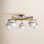 5 Light Glass Semi Flush Mount