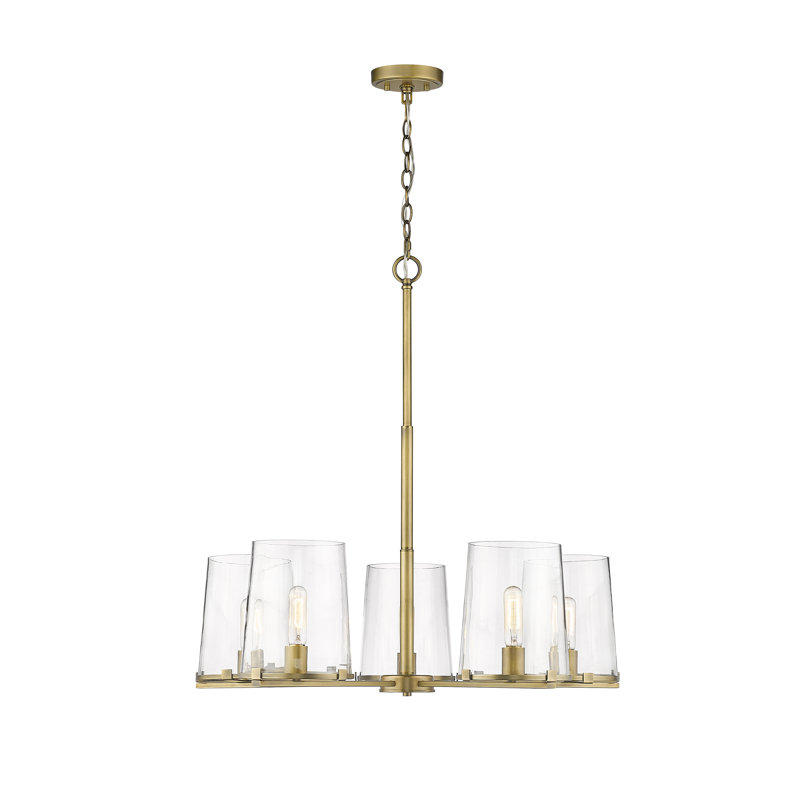 Catosha 5 - Light Dimmable Classic / Traditional Chandelier, Gold