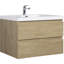 Meuble-lavabo flottant 36 po avec lavabo, meuble-lavabo mural moderne 36 po avec lavabo en résine et tiroirs à fermeture en douceur-106459505