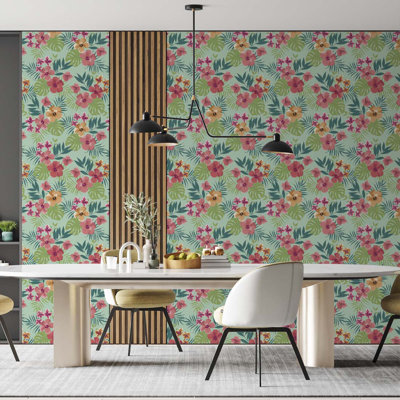 Rouleau de papier peint autocollant L 10,5 pi x l 24 po Savorey