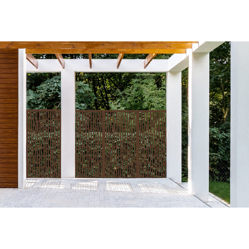 Fiji 48" Brown Recycled Polymer Decorative Screen Panel