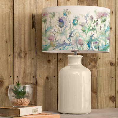 Elspeth Table Lamp & Cirsium Eva Damson Shade