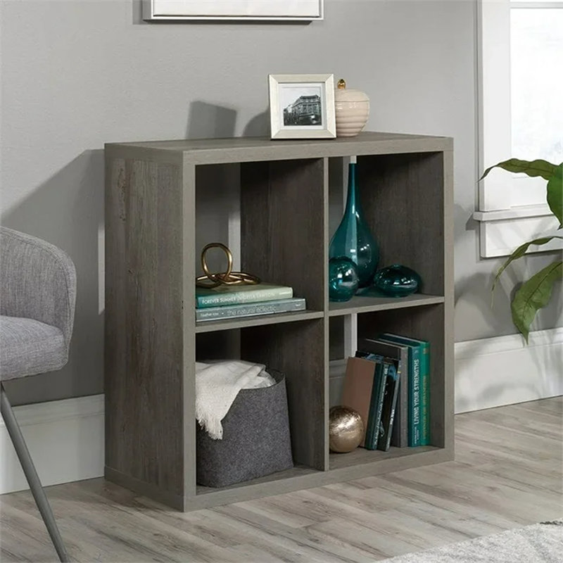 Bibliothèque à cubes Chrisine, Gris, (4 tablettes) H 30 po x l 30 po x P 13 po