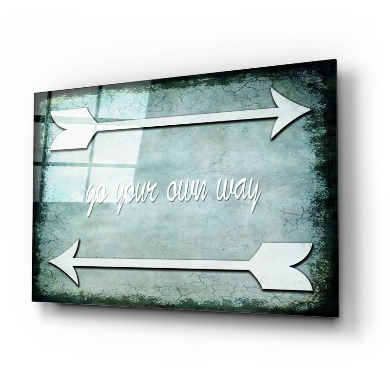 Art mural en verre acrylique «Select Path - Go Own Way» par Lightbox Journal, H 16 po x l 24 po x P 0,2 po