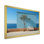 Arbre avec un banc, horizon de la Grèce - art mural nautique et plage, salon