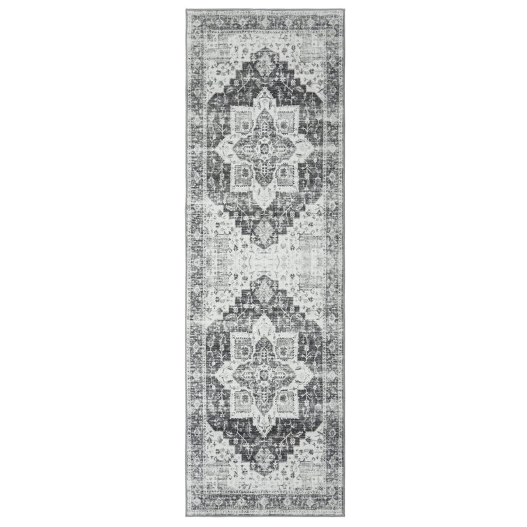 Keyona Washable Area Rug with Non-Slip Backing