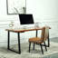 Bureau d'écriture rectangulaire en bois massif noyer-765238136