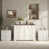 Blanc rustique / noyer