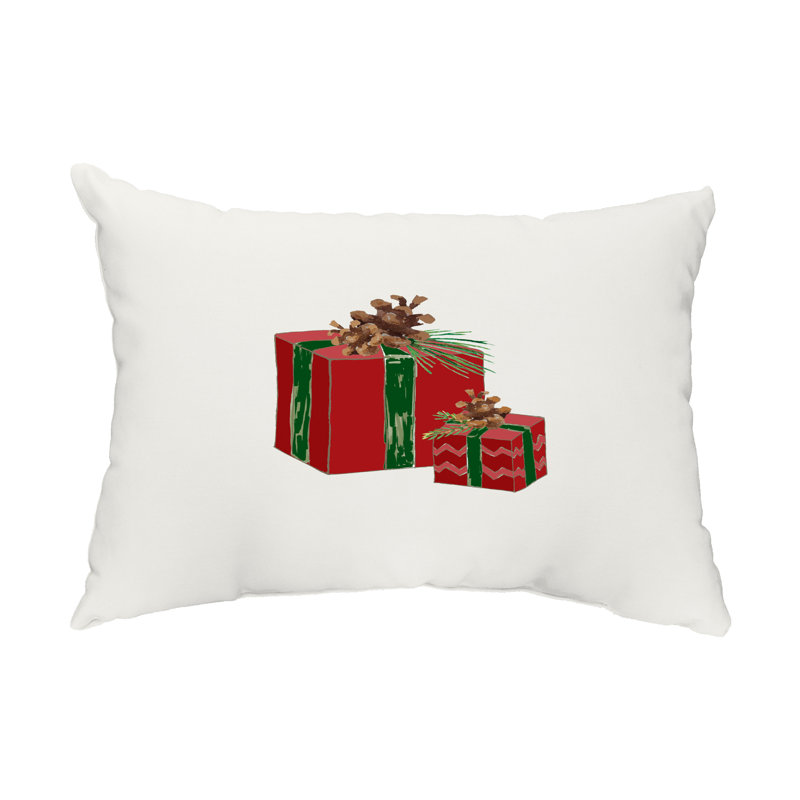  Housse de coussin d'extérieur rectangulaire Nature's Gift, rouge
