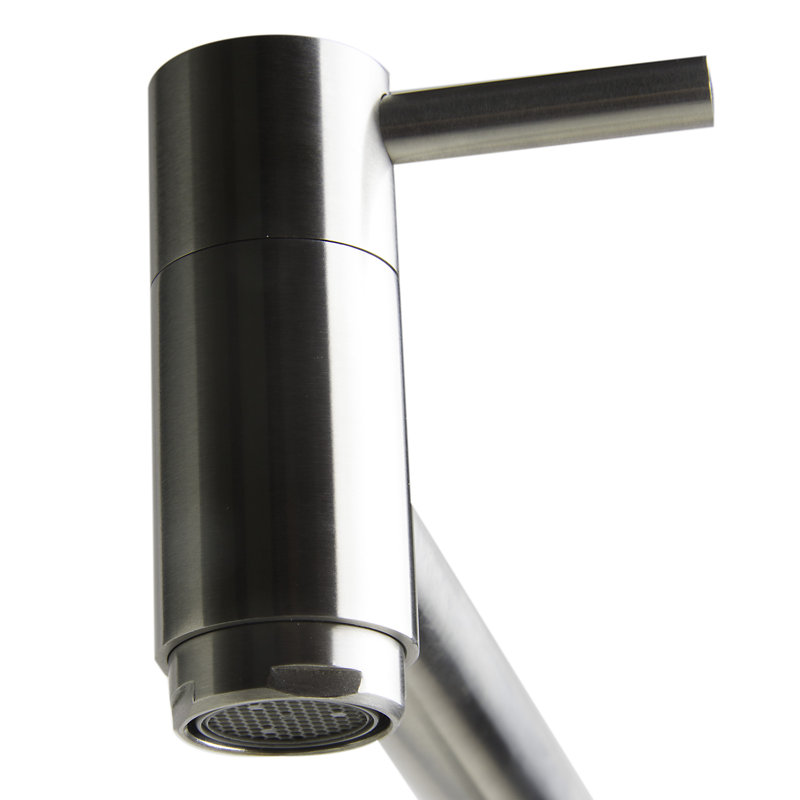 Robinet remplisseur rétractable, Acier inoxydable brossé