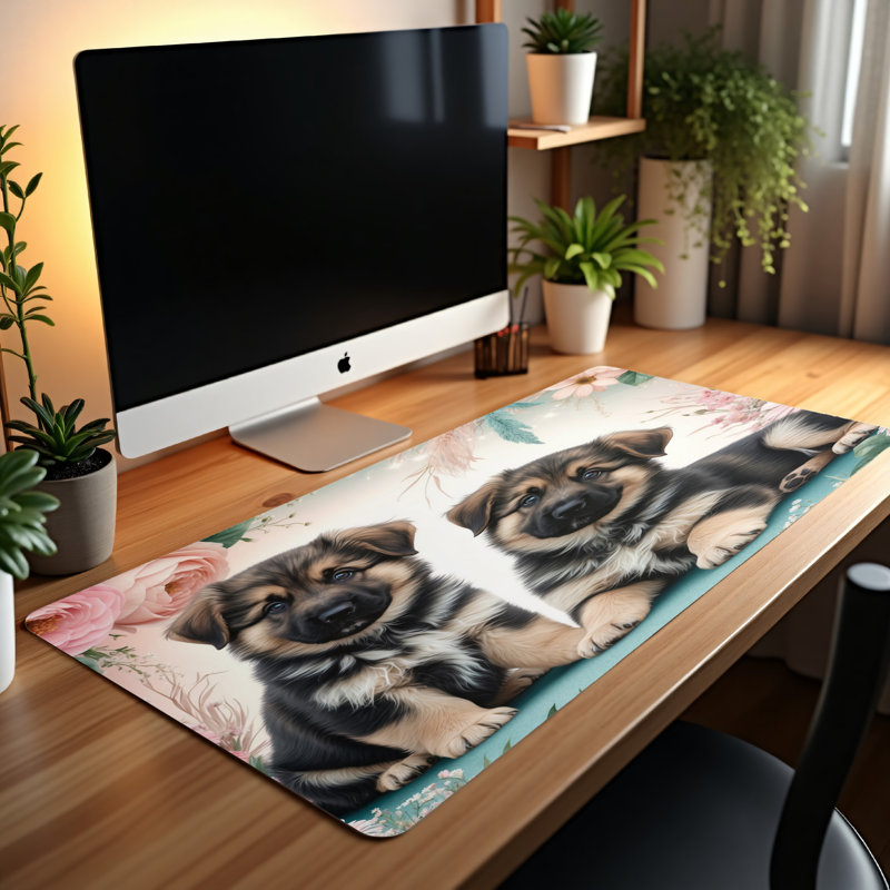 Polyester Desk Pad, 14.4x12.1