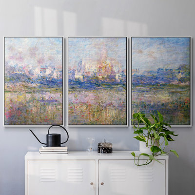" VÃ©theuil In The Fog By Monet " 3 - Pieces