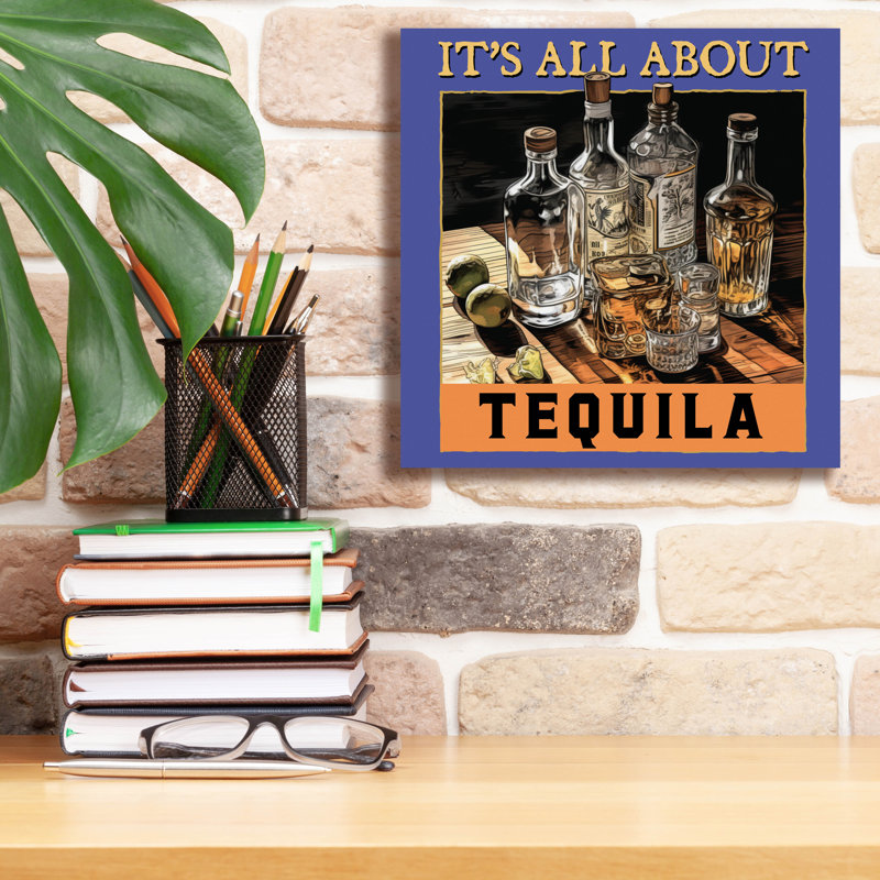  «Téquila» par Jim Baldwin, art mural sur toile, 12 po x 12 po, H 12 po x l 12 po