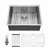 Undermount Sink, Undermount Stainless Steel Kitchen Sink 16 Gauge Deep Single Bowl Kitchen Sink Basin