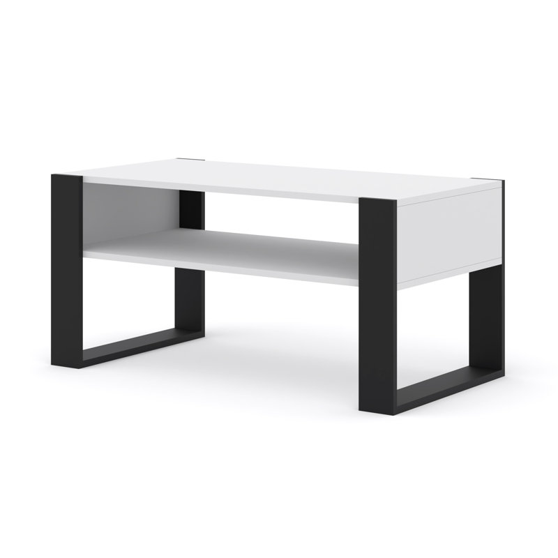Maja Sled Coffee Table with Storage, White