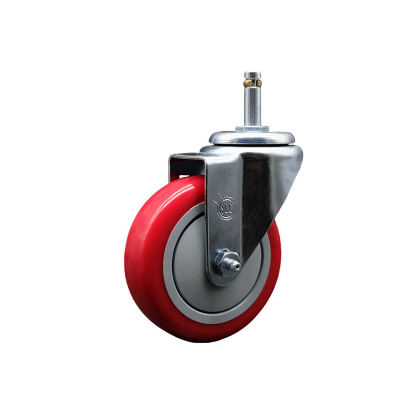 Grip Ring Stem Caster, Red