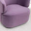 Fauteuil demi-tonneau pivotant rembourré Tybias-1288615242