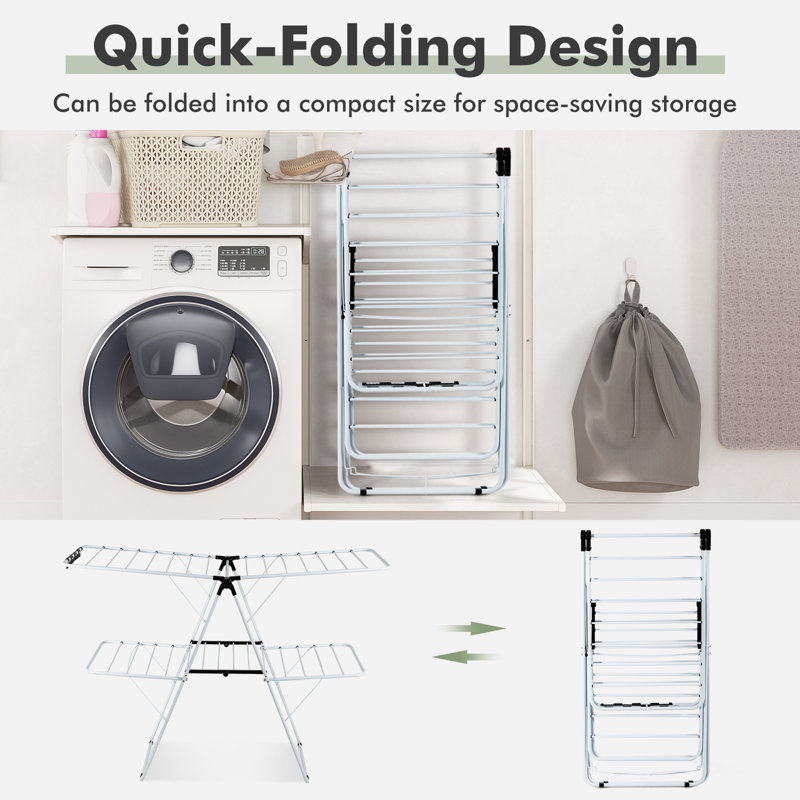 Steel Foldable Gullwing Drying Rack