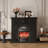 French solid wood decorative simulated flame fireplace-908627284-908627285