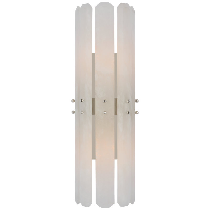 Bonnington 2 - Light Flush Mounted Sconce, Polished Nickel
