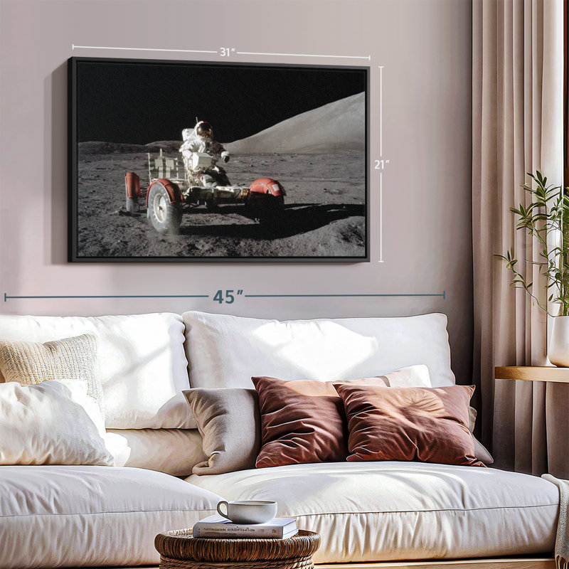 Apollo 17 Lunar Landing Canvas Print, 21" H x 31" W