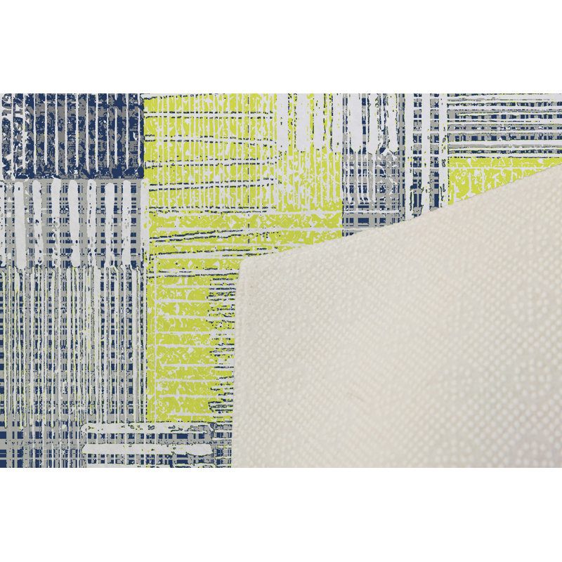 Stylish Woven Carpet (4 x 6 ft), 100% Polyester, 0.4 in Pile Height | Antibacterial, Non-Slip Underside | Machine Washable, 3D Digital Printing | Perfect for Living Room, Bedroom, and Home Decor