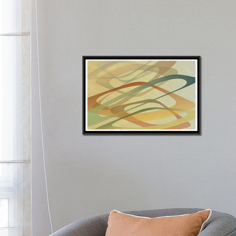 «Left Field», reproduction sur toile, H 18 po x l 26 po x P 1,5 po, Toile avec cadre noir, Pas de tapis