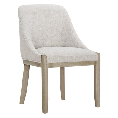 Chaise de salle à manger rembourrée avec pieds en bois massif Sherwood