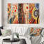 Aboriginal Circular Dot Art Compositions III - Transitional Art Set Of 3 Pieces-825401933-825401929