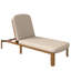 Chaise longue d'extérieur en bois d'acacia Kiren avec dossier inclinable à 3 positions-129155633