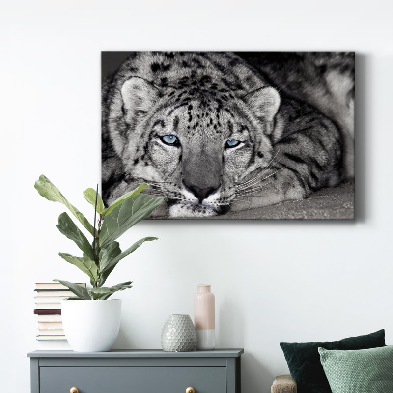 " Snow Leopard Sanctuary ", 18" H x 12" W x 1" D