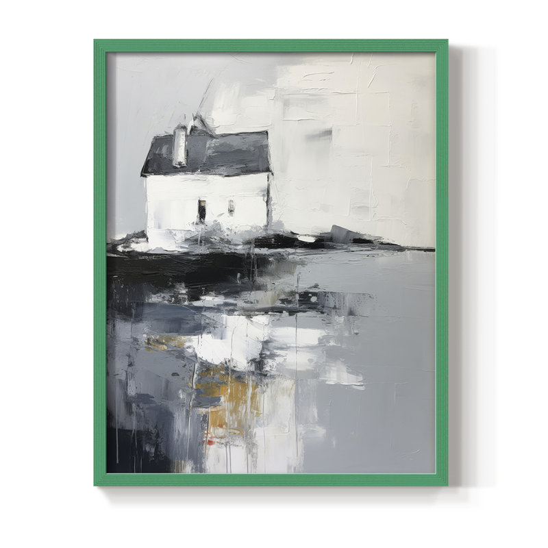 «NAUTICAL Series», reproduction encadrée en bois massif, H 30 po x l 24 po, Green