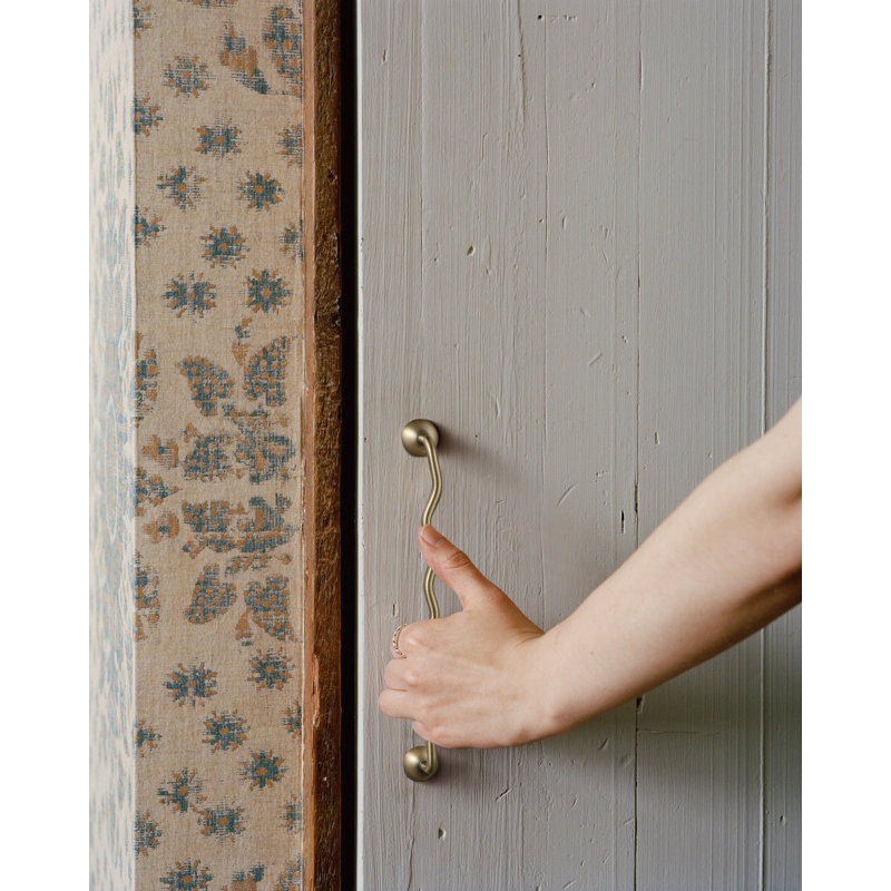 Poignées d'armoire Titanium Silver, 7 9/16", Brushed Brass, Emballage de 4