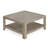Square Coffee Table With Storage,Light Ash