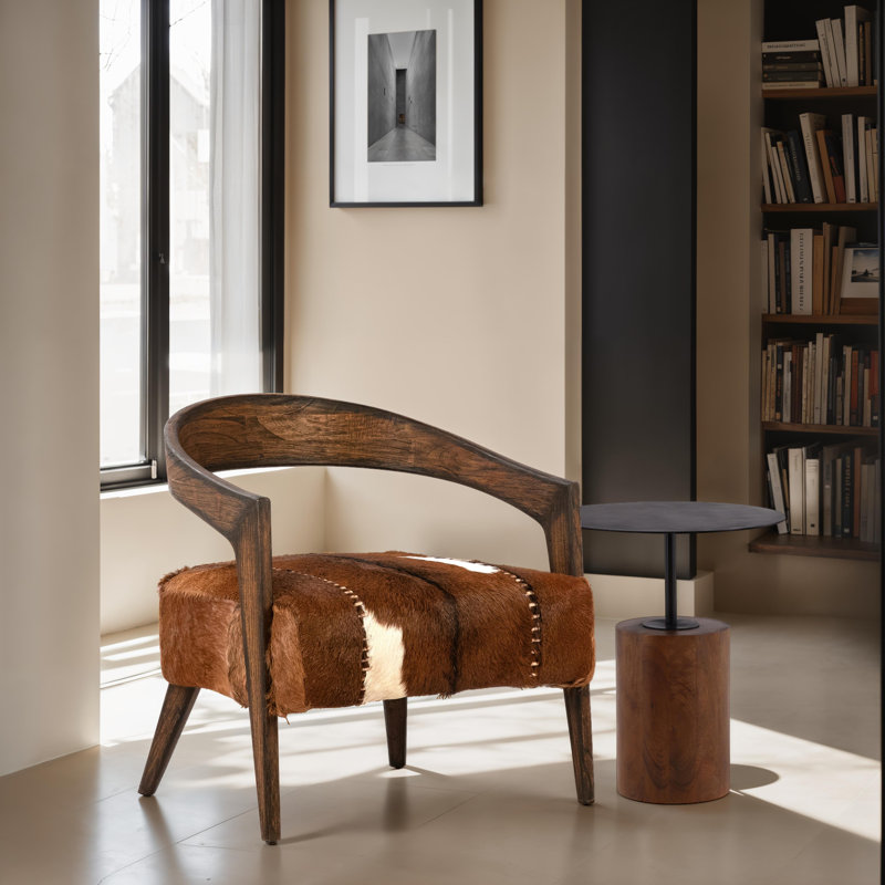 Arlo Mango Wood Side Table, Brown