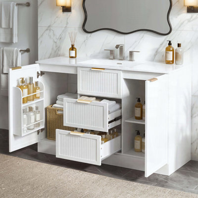 Meuble-lavabo autoportant avec lavabo 47,8 po