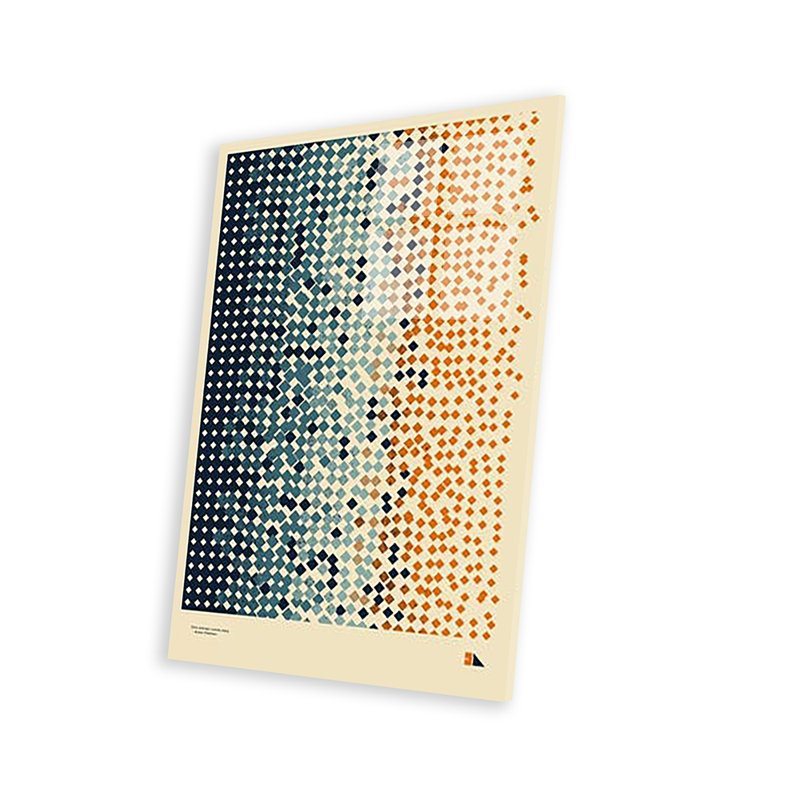Entropie par 2046 Design - impression sans cadre, H 24 po x l 16 po x P 0,25 po