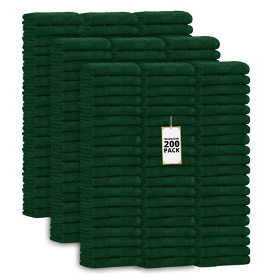 100% Cotton 600 GSM Washcloths 12 X 12 Inch Soft Absorbent, Quick Drying