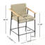 Ensemble de 2 tabourets de bar avec repose-pieds en métal-1480640213