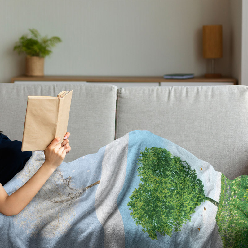 Hand Woven Throw Blanket, 70" x 90"