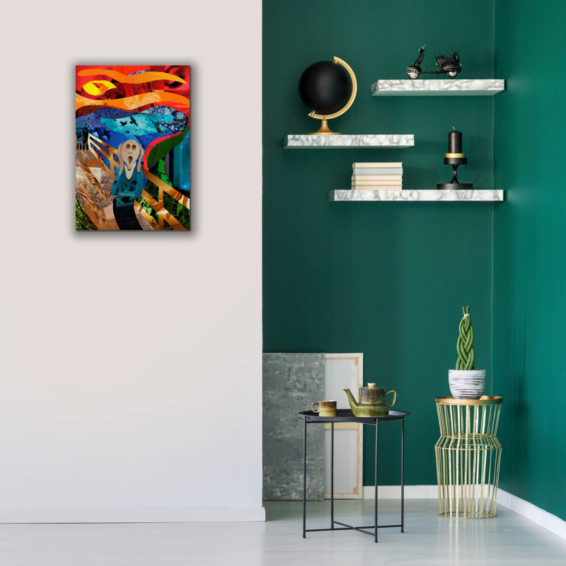 «Scream» par Artpoptart, art mural sur toile, 18 po x 26 po