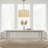 Roka 3-Light White Woven Drum Pendant Light with Linen Shade