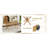 71 * 35.4 inch MDF splicing desktop Dining Table with X-shaped metal frame-93552413