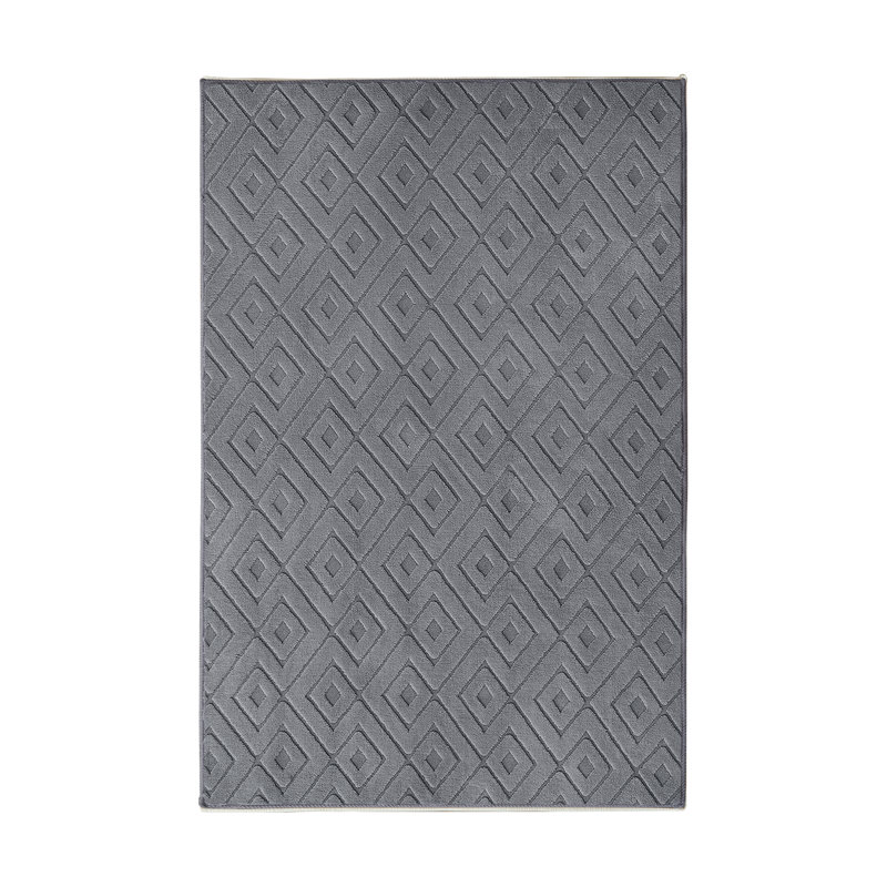 Geometric Shapes Machine Tufted Shag Area Rug, 160x230cm