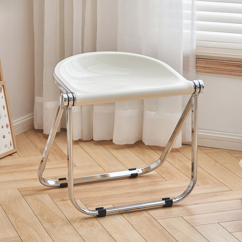 Chaise pliante usagée Home Transparent Ins Retro Office Leisure