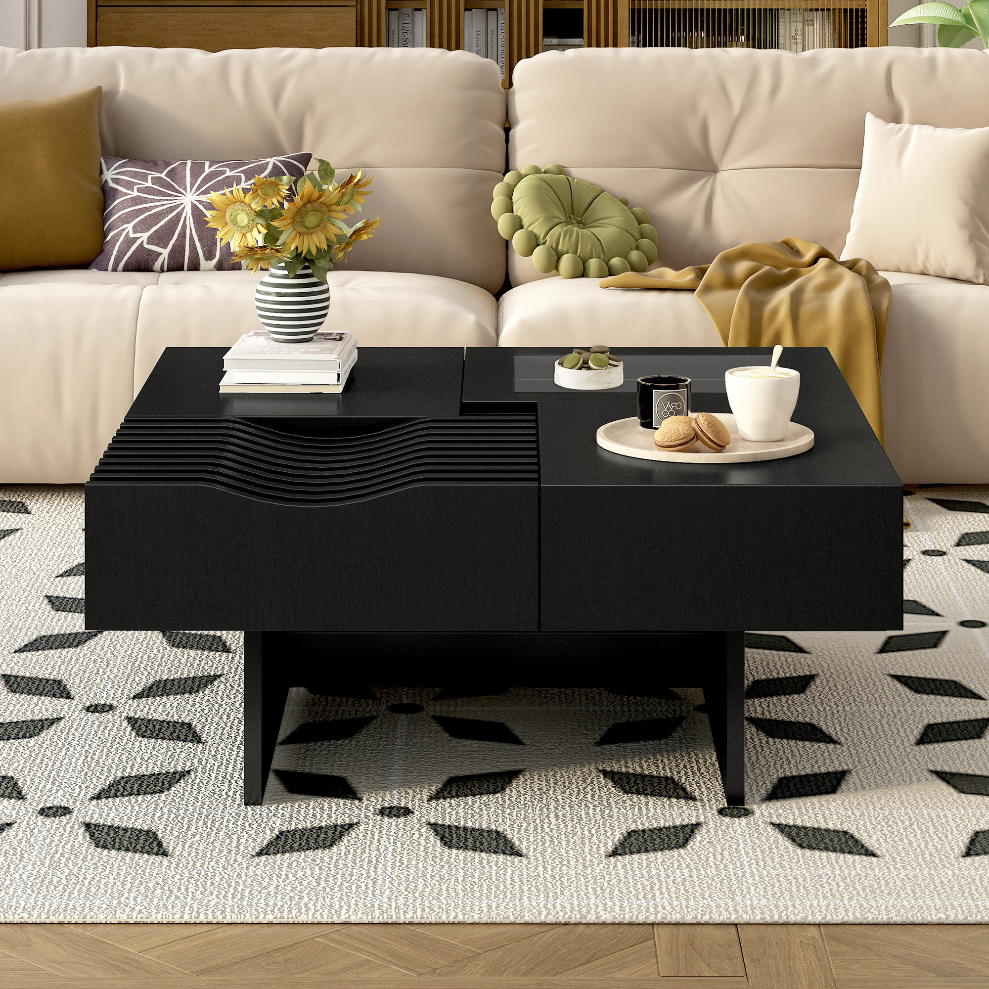 Latitude Run® Coffee Table Only The Table, No Chairs. - Wayfair Canada