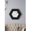 Miroir hexagonal 18,5 "x 18,5" avec cadre en bois massif-873338504