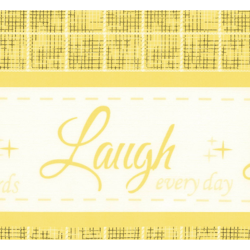 Arad Geometric Tailored Window Curtain Tier And Valance, 58" W x 36" L, Yellow